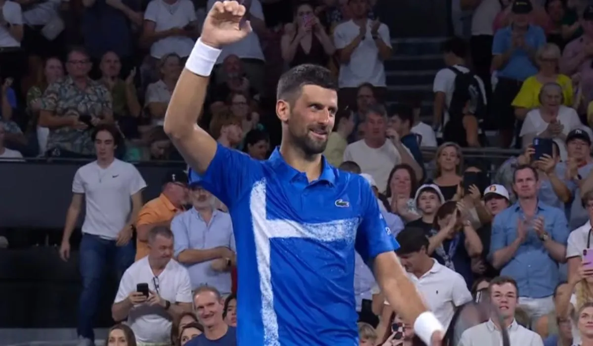 Novak Djokovic wins at Brisbane